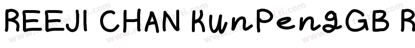 REEJI CHAN KunPengGB Regular字体转换